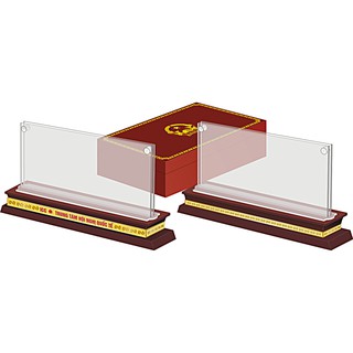 Biển chức danh đế gỗ