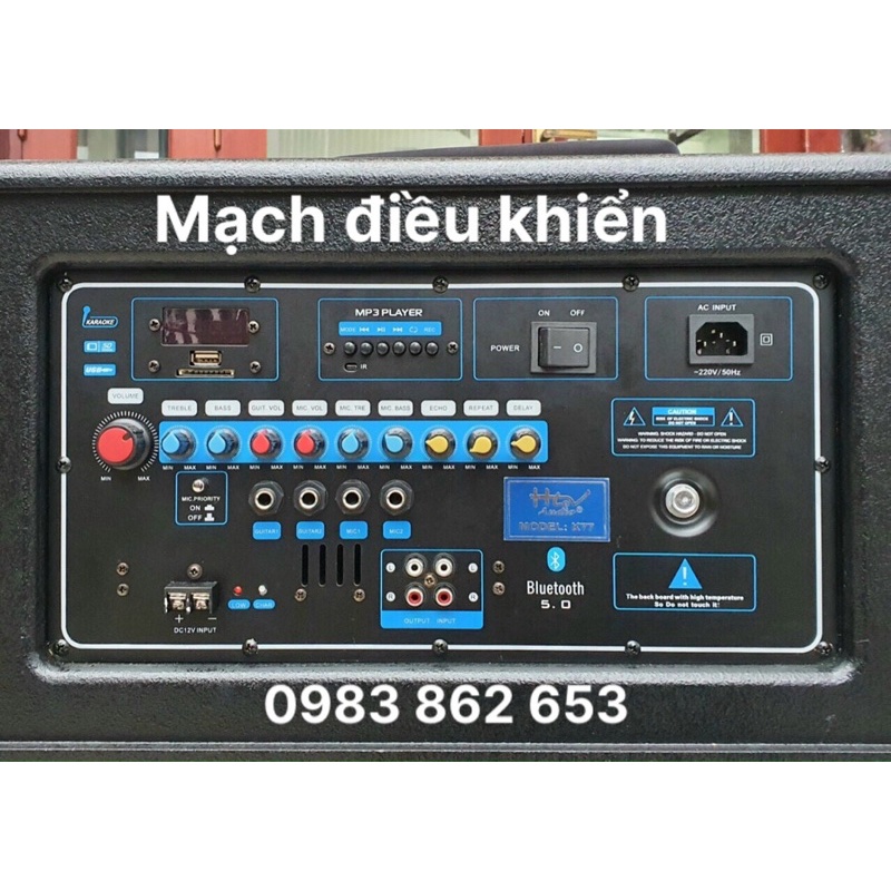 Loa kéo công suất lớn HLOV K77 bas đôi 50