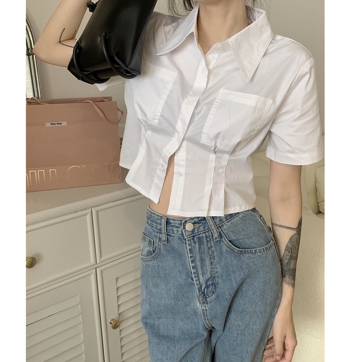 QKOOLE Áo croptop  thời trang dành cho nữ nhiều màu sắc