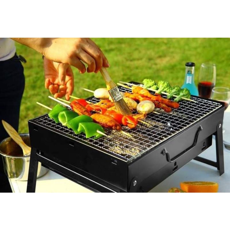 BẾP NƯỚNG THAN HOA VUÔNG CAO CẤP GẤP GỌN NGOÀI TRỜI PHÚ KHANG