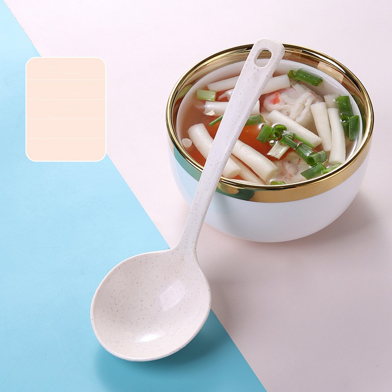 Muỗng Múc Canh Tay Cầm Dài Làm Từ Sợi Rơm Lúa Mì