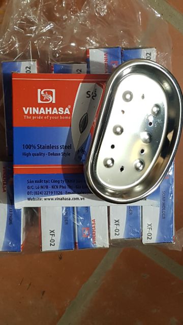 Khay đựng xà phòng , xà bông phòng tắm inox vinahasa