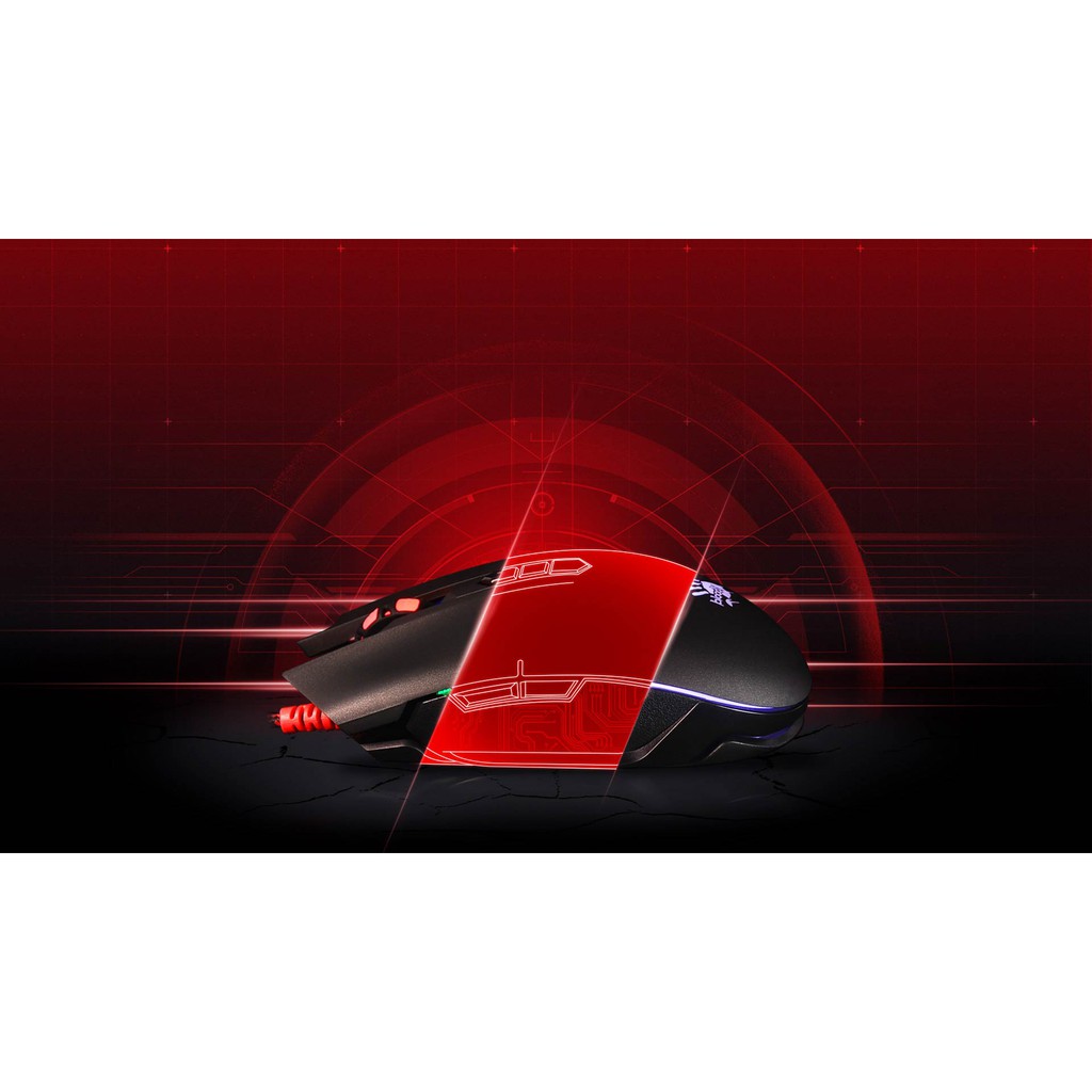 Chuột Gaming A4Tech Bloody Q80 Neon X-Glide 3200 DPI - Hàng Chính Hãng- vitinhth