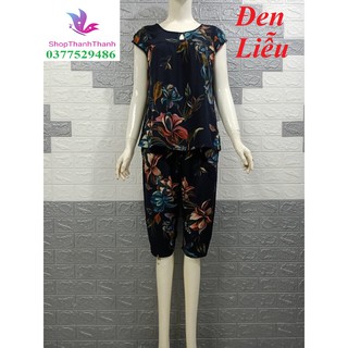 Trung niên GIỌT NƯỚC Đồ bộ mặc nhà BIG SIZE XXL XXXL TOLE LANH NHUNG MỊN ĐẸP 85KG