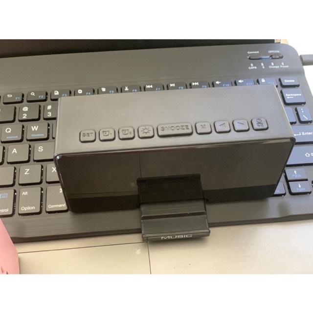 Loa Bluetooth không dây có đồng hồ báo thức, Âm Thanh to và bass êm kết nối điện thoại LapTop