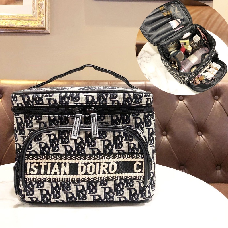 Túi Đựng Mỹ Phẩm Cỡ Lớn In Chữ Đa Năng Chất Lượng Cao