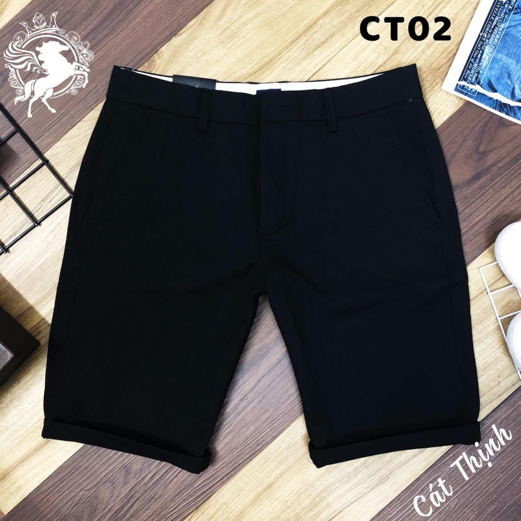 Quần Short Tây Âu, Quần Short Lửng Nam Chất Vải Cotton mè  ྇