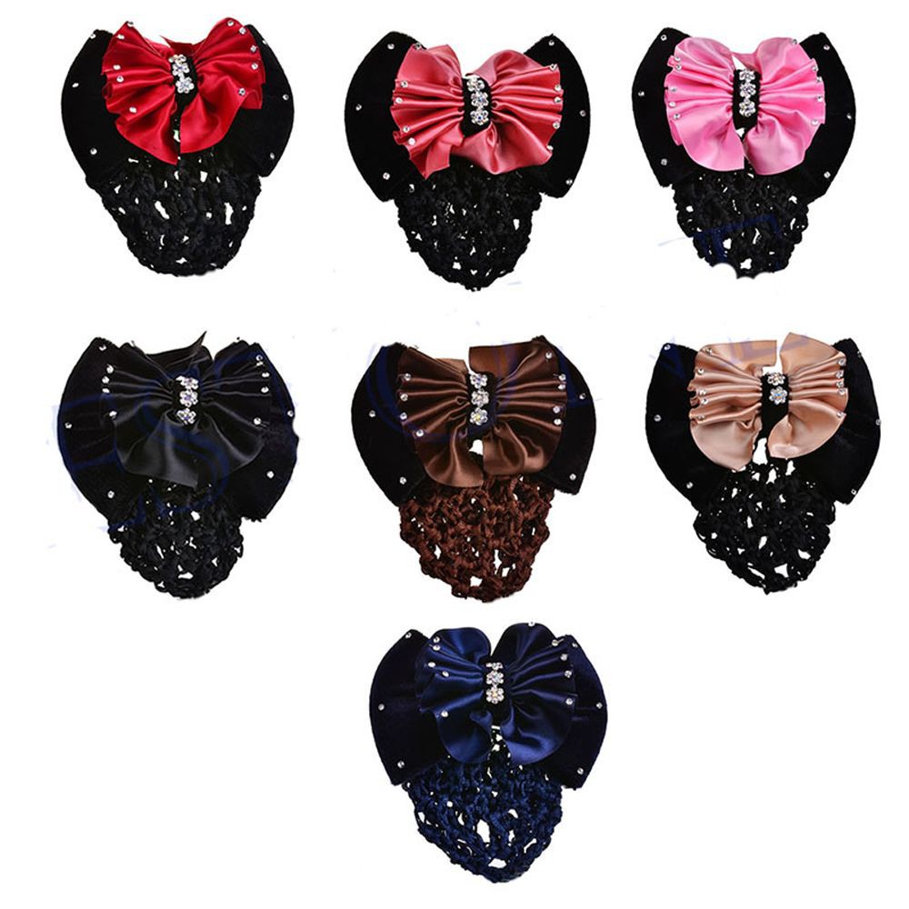 Kẹp Lưới Búi Tóc Đính Nơ Thời Trang Nữ Tính