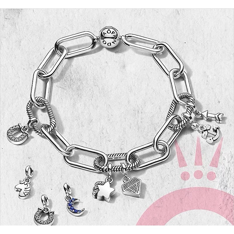charm pan me neo thuyền phối vòng xích pan bạc s925