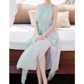 Đầm maxi xẻ tà quảng châu s-m-l-xl