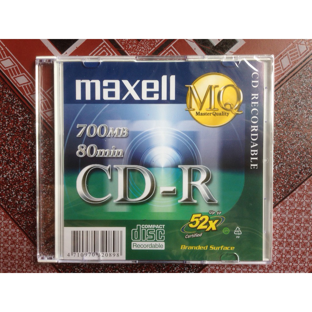 Combo 5 đĩa CD Maxell có hộp đựng nhựa