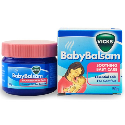 Vick Baby Balsam – Dầu thoa giữ ấm, giúp giảm ho, sổ mũi, ngạt mũi cho trẻ