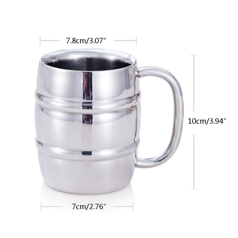 Cốc Uống Bia / Cà Phê Bằng Thép Không Gỉ