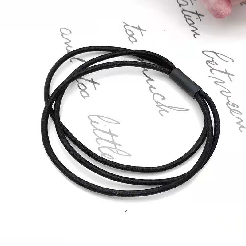 Dây buộc tóc chun 3 sợi co giãn siêu bền- Màu ngẫu nhiên