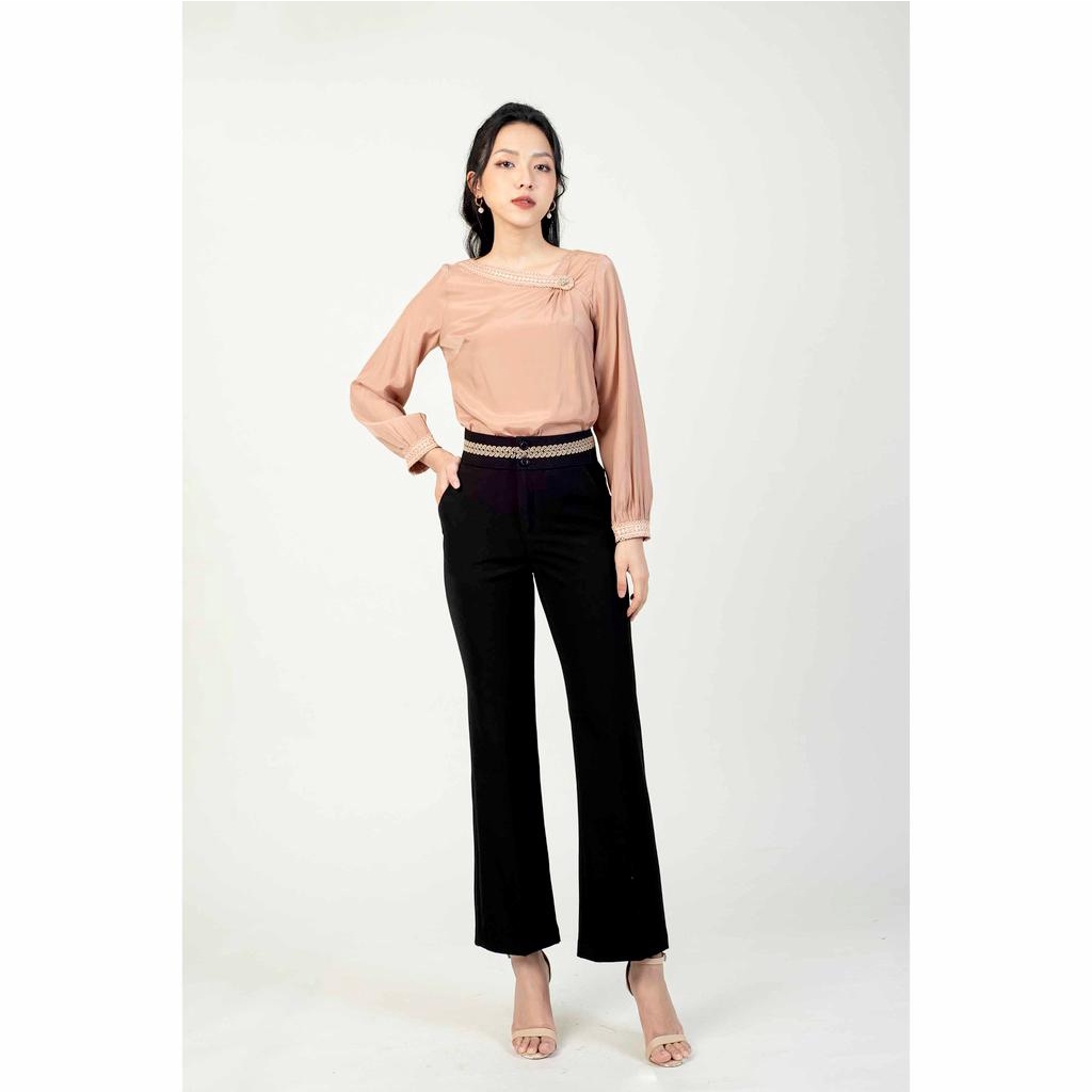 Quần thêu cạp MMOutfit M-QU020121019