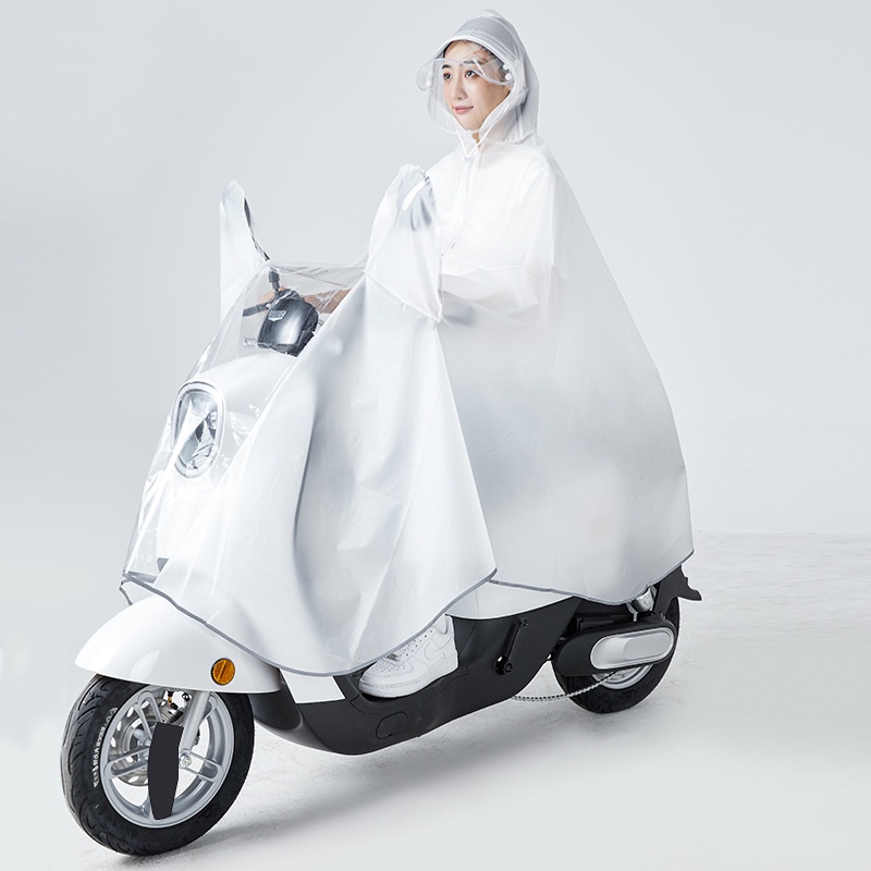 Áo Mưa Hai Mặt Bằng EVA Phản Quang Dành Cho Xe Đạp Điện / Xe Máy Điện