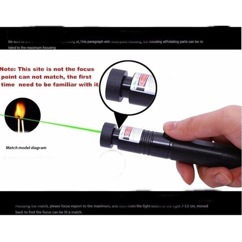 Đèn pin Laser Laze MV - 303 (Đen)