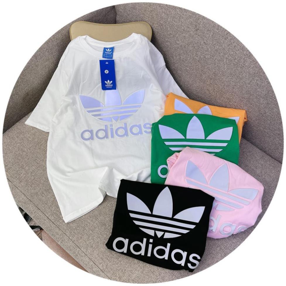 Áo phông ADIDAS Unisex | Áo phông Nam Nữ COTTON Dập Nổi Phản Quang Hot Shinsam ST  ྇