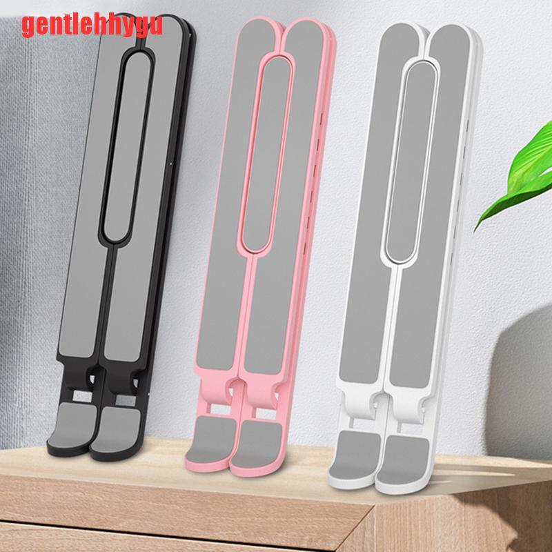 [gentlehhygu]Foldable Laptop Stand Non-slip Adjustable Desktop Laptop Holder Notebook Stands