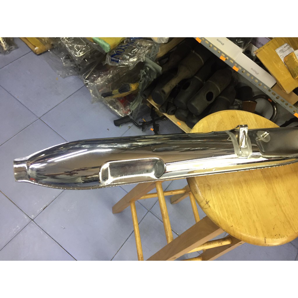 Ống xã  logo hình cánh chim cho xe cub các loại