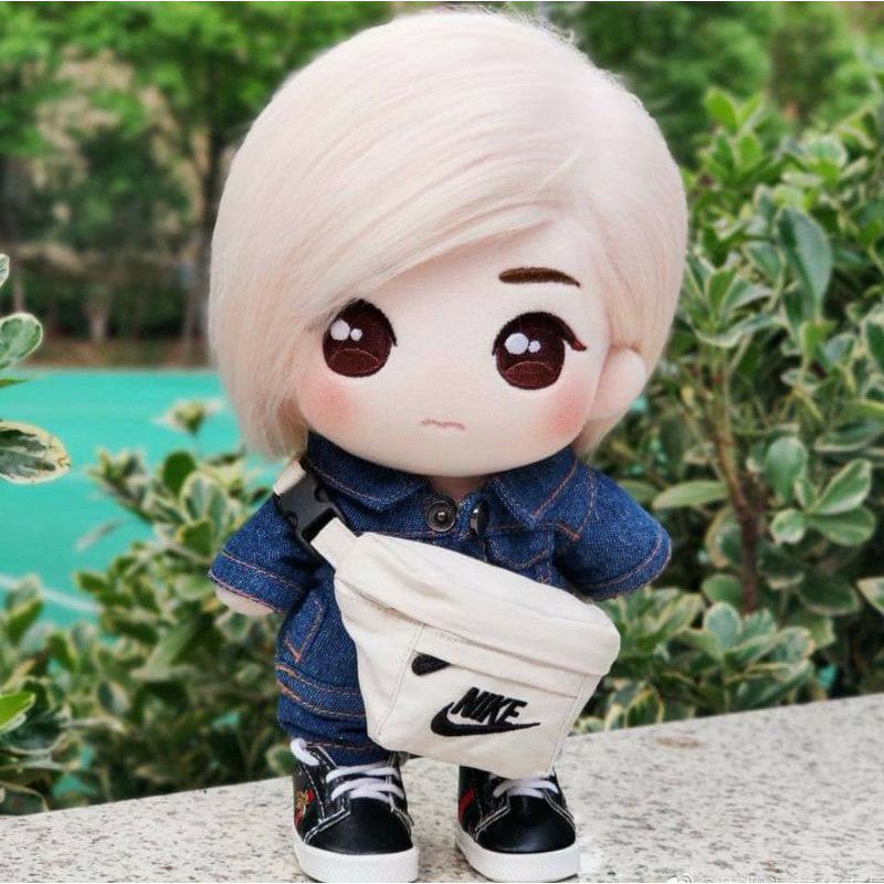 Vải lông tơ dài 8cm may tóc Doll KPOP