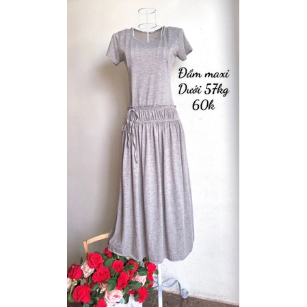 Đầm maxi thun