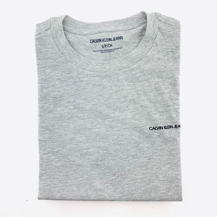 Áo Calvin Klein Jeans Classic Fit Crewneck T- shirt - Grey