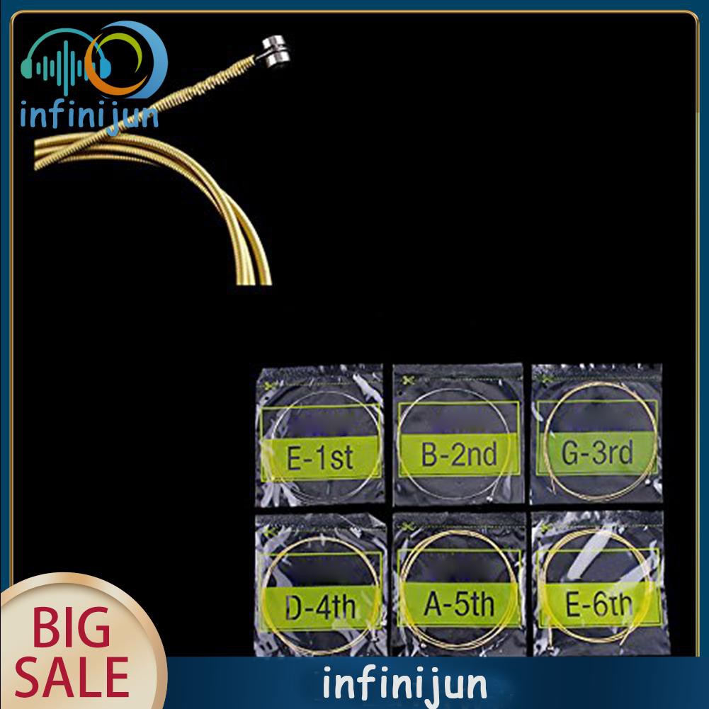 Set 6 Dây Đàn Guitar Mạ Vàng