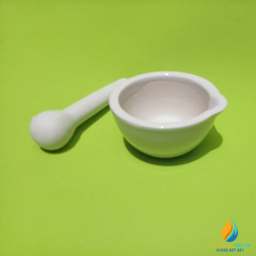 Cối chày bằng sứ