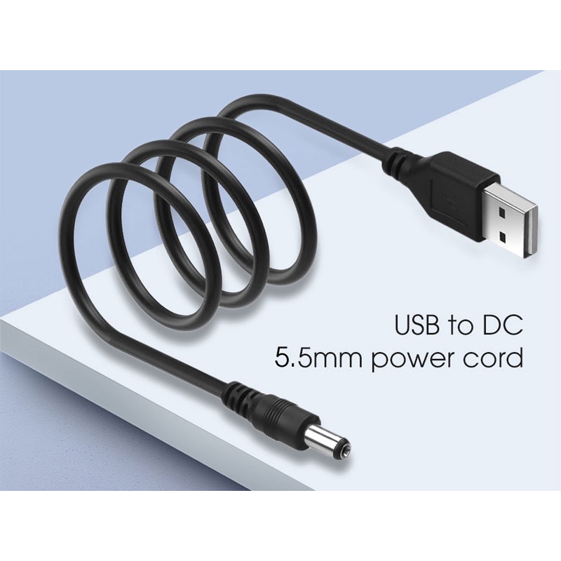 Dây Cáp Chuyển Đổi Usb Sang Cổng 3.5 5.5 mm 5v Dc Tiện Dụng - Dây sạc chuyển đổi 3.5mm 5.5mm USB APELE