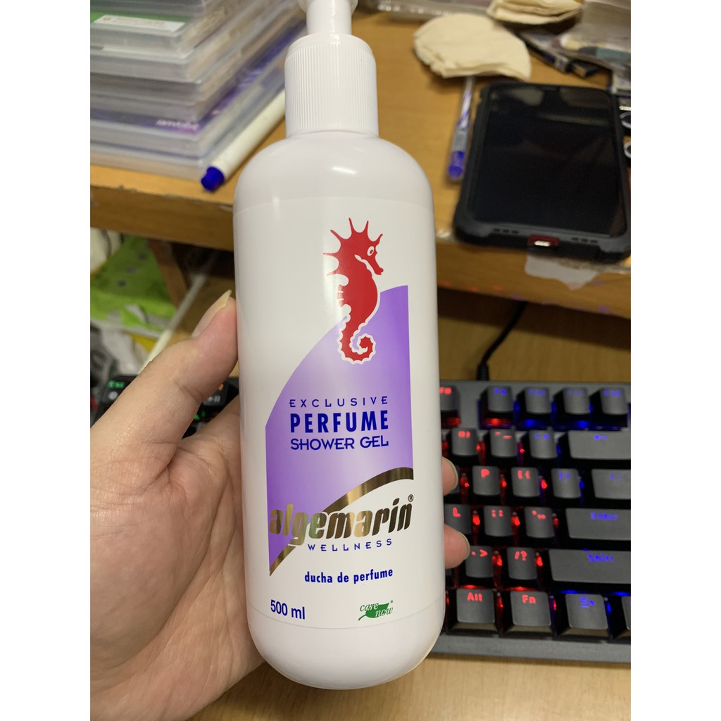 Sữa tắm cá ngựa Exclusive Perfume Shower Gel 500ml - algemarin wellness