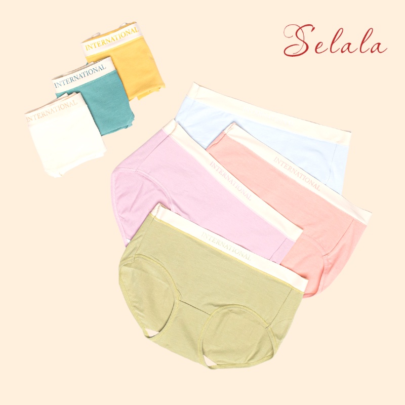 Quần Lót Cotton Selala Co Giãn 4 Chiều Thoáng Mát Màu Siêu Xinh QC28