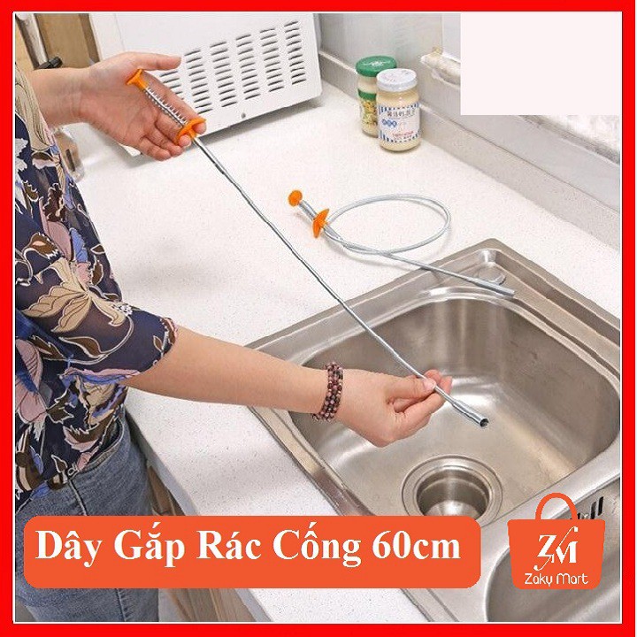 Cây Gắp Rác Thông Cống Siêu Tiện Lợi Dây Thông Tắc Cống Lò Xo Gắp Rác