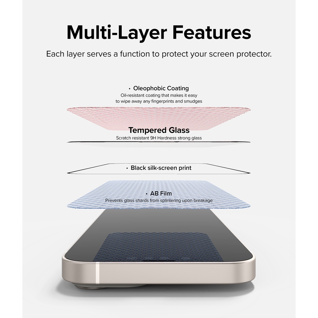 Kính cường lực RINGKE bảo vệ toàn màn hình thích hợp cho iPhone 14 Plus 14