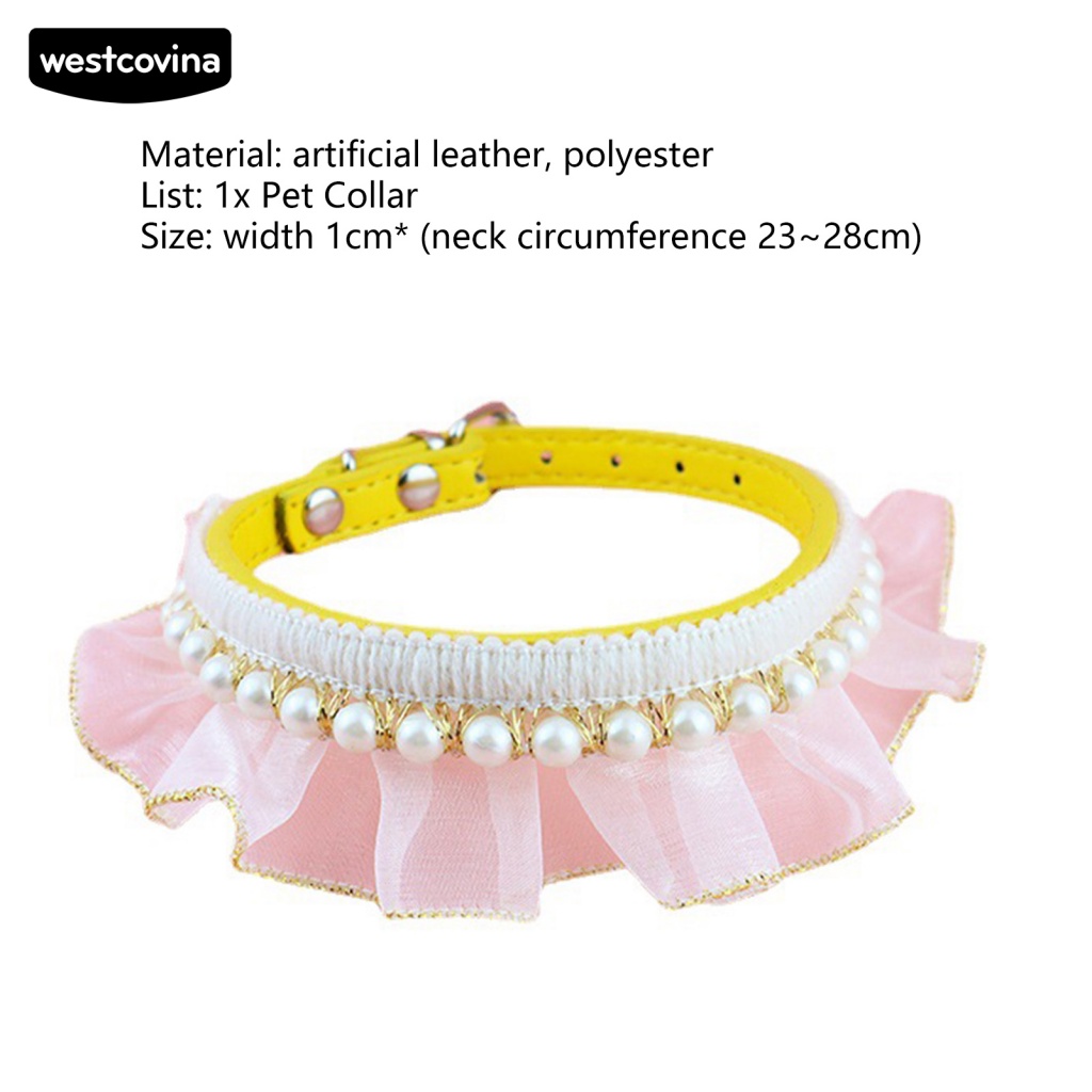 Vòng Đeo Cổ Bằng Ren Thoải Mái Dễ Thương Dành Cho Thú Cưng