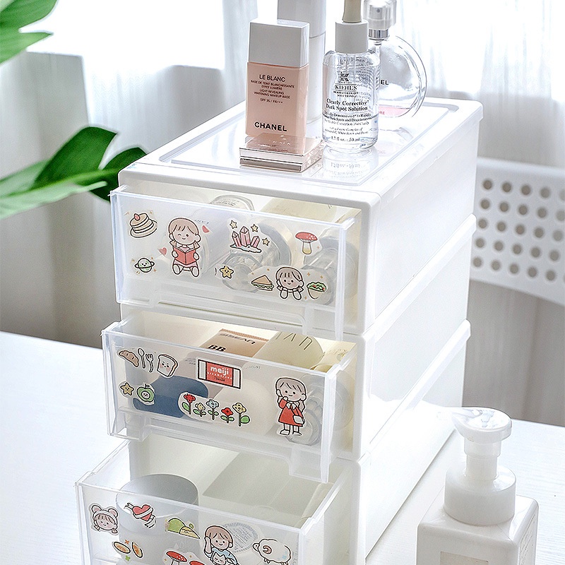 ☆Giới Hạn Mùa Đông☆Kệ Đựng Mỹ Phẩm Nhiều Ngăn Cỡ Lớn Dạng Ngăn Kéo Sáng Tạo