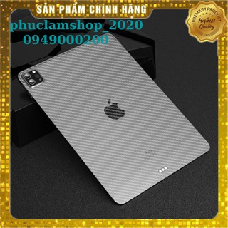 Dán lưng vân Carbon 3D iPad Pro 12.9/11.0 inch 2018/2020/Air 4/10.9/10.5/Air 3/10.2 Gen 7/8/9.7 2017/2018/Mini 1/2/3/4/5