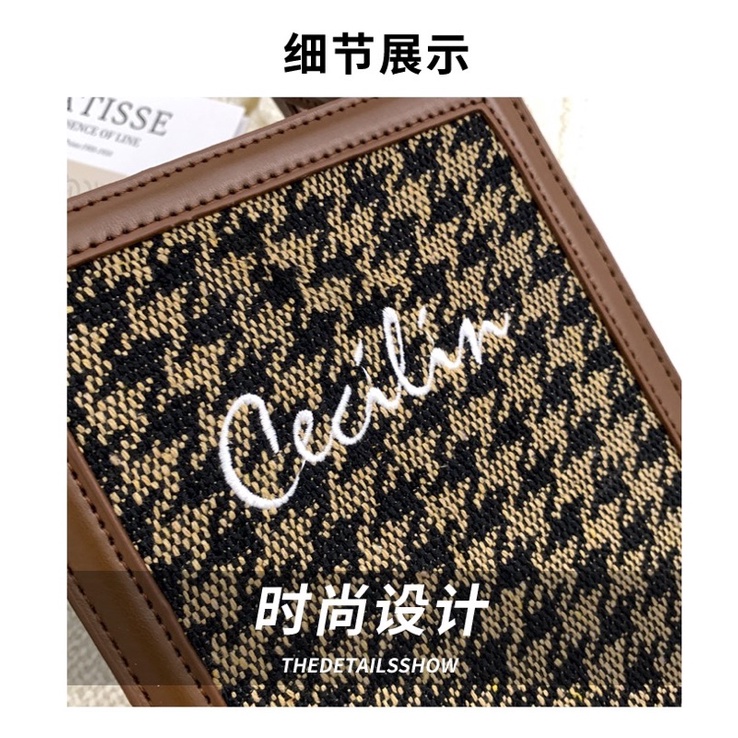 Túi đeo vai/đeo chéo nữ kẻ caro