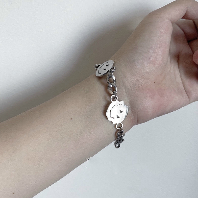 Dây Chuyền Mặt Biểu Tượng Cảm Xúc Phong Cách Hip Hop 22158 Cho Cặp Đôi