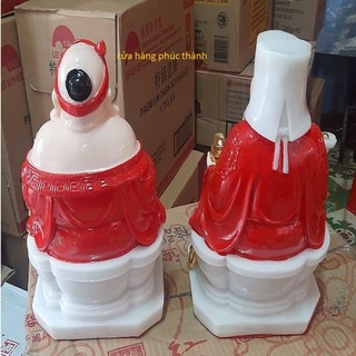 thần tài ông địa vuông đỏ ( bột đá )