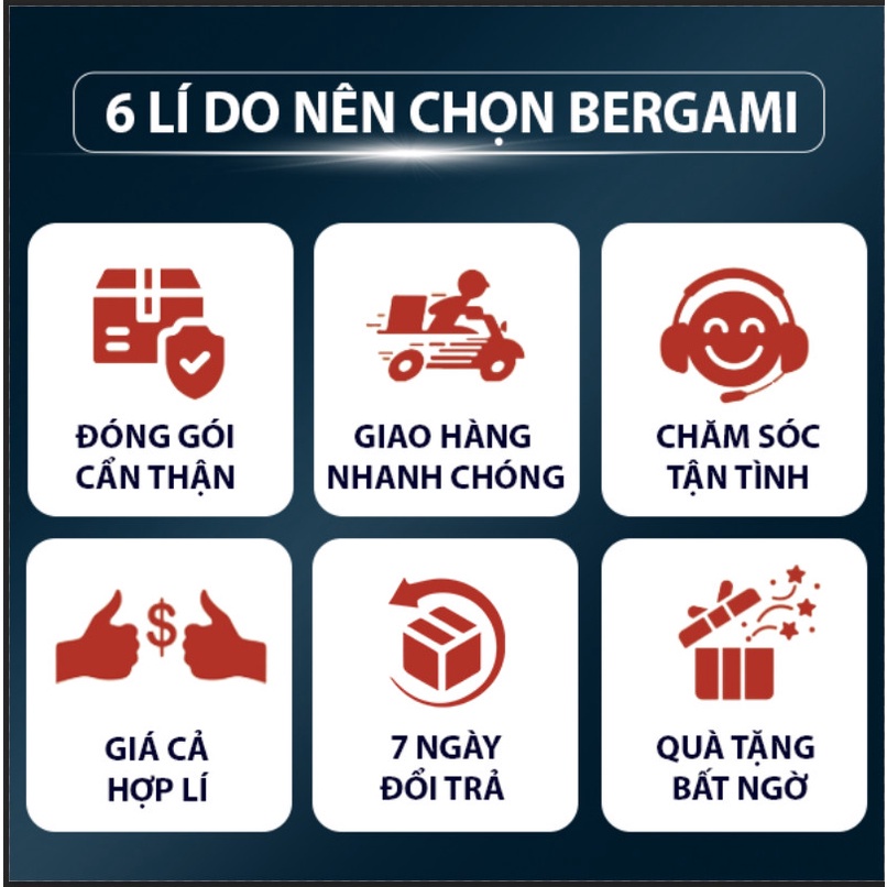 Hộp quà tặng Nam giới Bergami, Sữa tắm &amp; Dầu gội hương nước hoa 330ml &amp; Dung dịch vệ sinh Nam 130ml &amp; Sữa rửa mặt 100ml