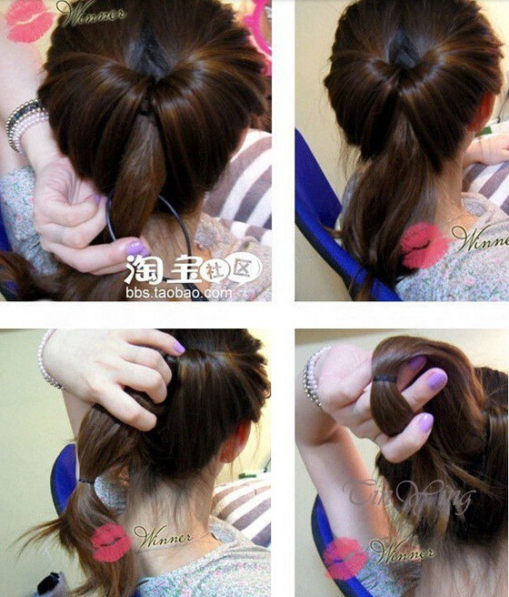 GETNOIVAS 2 Dụng cụ tạo kiểu tóc đuôi ngựa tiện lợi phong cách 2015