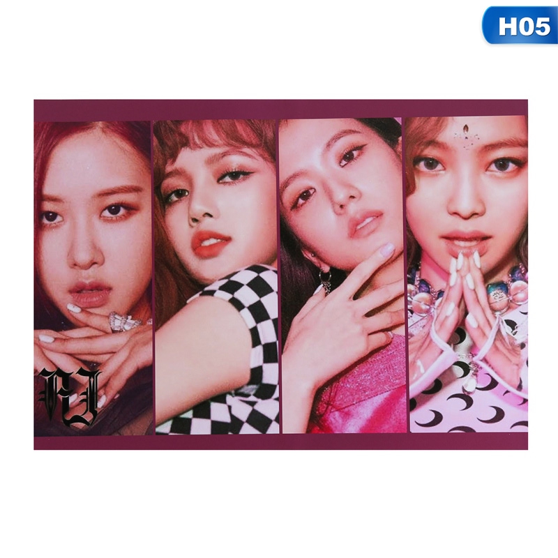 Poster treo tường in hình nhóm nhạc KPOP blackpink