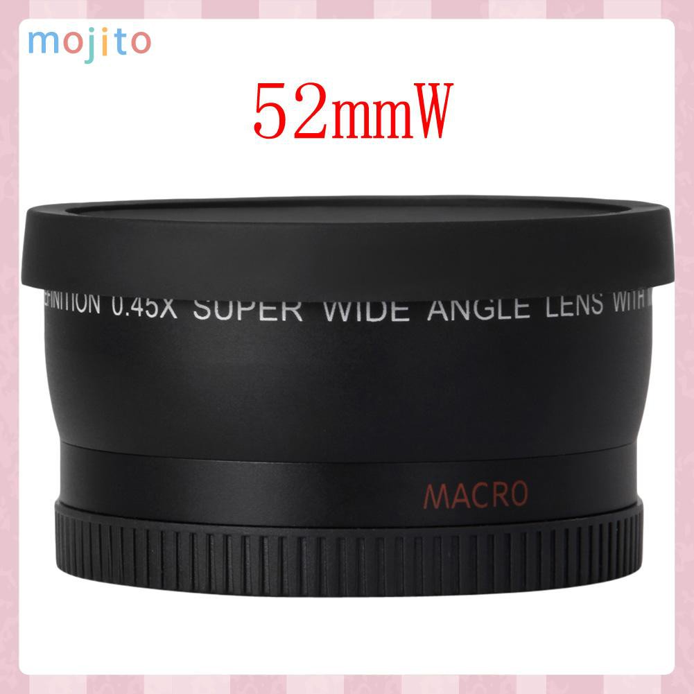 Thấu Kính Góc Siêu Rộng 0.45x 52mm Cho Nikon 18-55mm 55-200mm 50mm