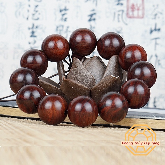 Vòng tay phong thủy, Vòng Gỗ Trắc mang lại Bình an May mắn - [TẶNG TÚI GẤM] - Phong Thủy Tây Tạng