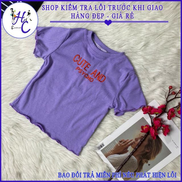 Mẫu Mới.Áo Kiểu Croptop Thun Borip Thêu Chữ Thời Trang-hàng có sẵn