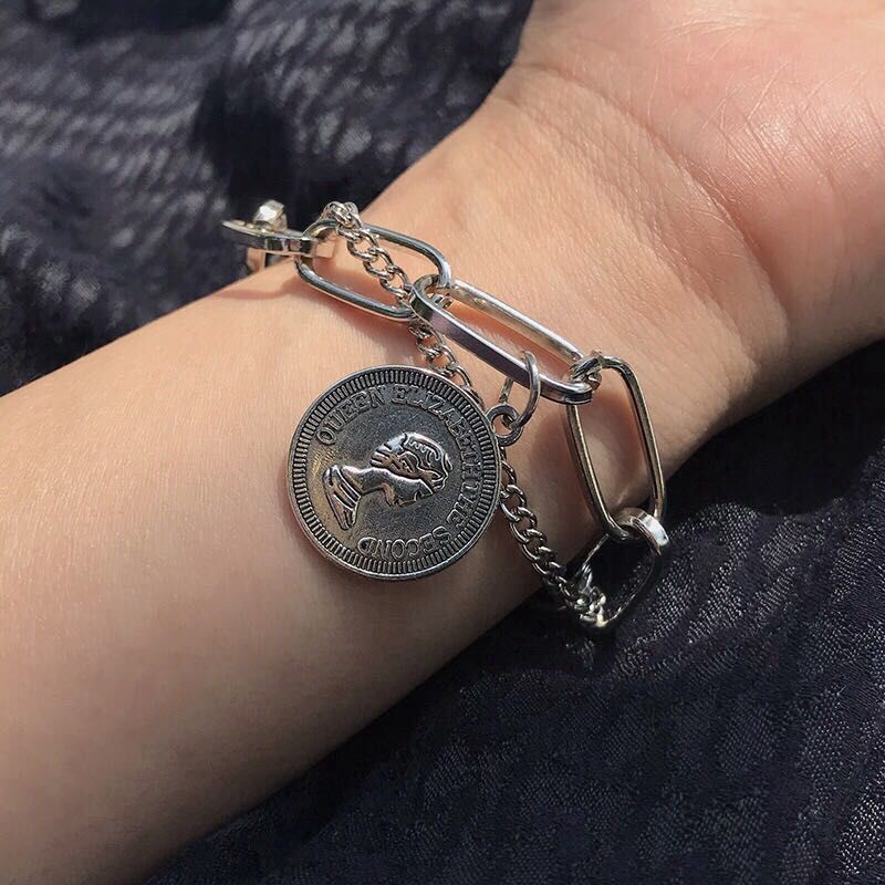 Vòng Tay HợP Kim ĐíNh ĐồNg Xu 23442 Đơn GiảN