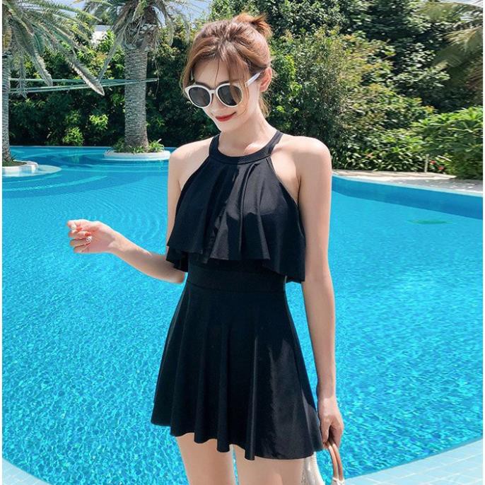 (Thun Lạnh) Váy Bơi Nữ Bikini Liền Mảnh Dạng Váy Đồ Bơi Nữ Kín Đáo Giấu Bụng CHo Người Béo | BigBuy360 - bigbuy360.vn