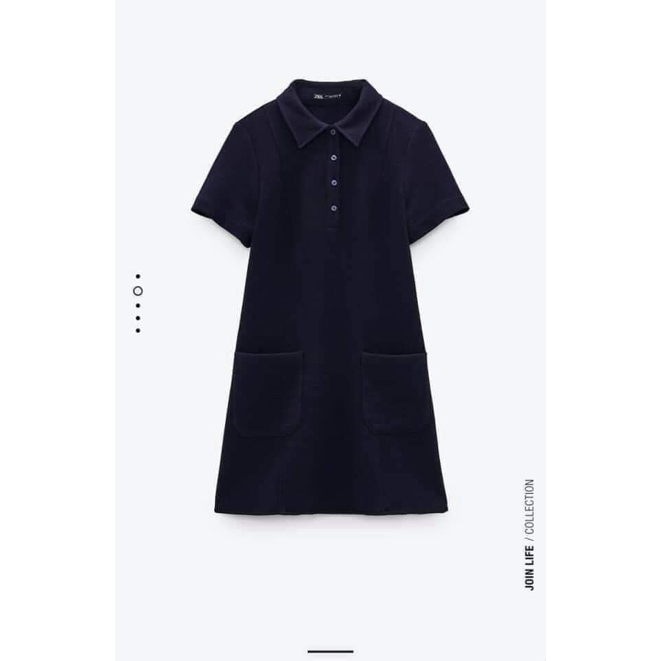 VÁY POLO ZARA NỮ TÍM THAN CÓ TÚI