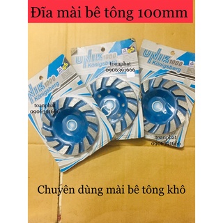 Mài bê tông-tường unik 10cm| Đĩa mài betong